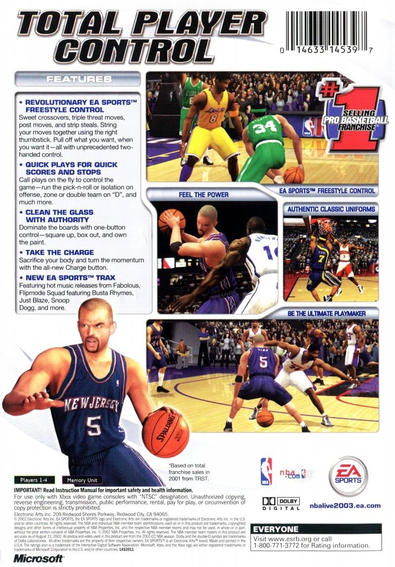 NBA Live 2003 cover