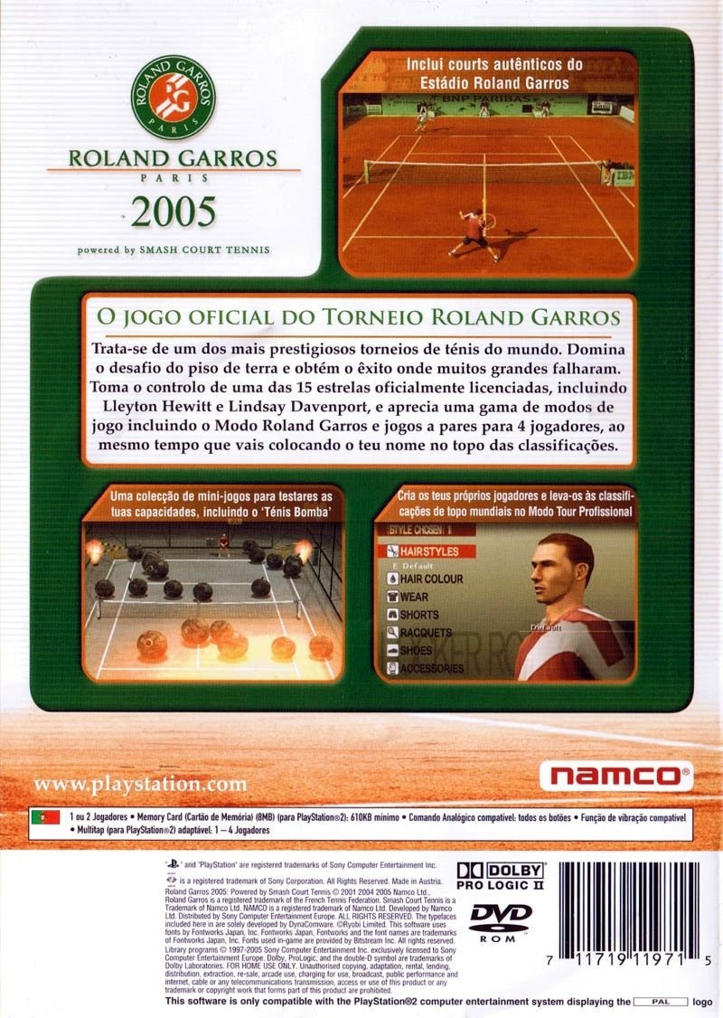 Roland Garros 2005: Powered by Smash Court Tennis cover