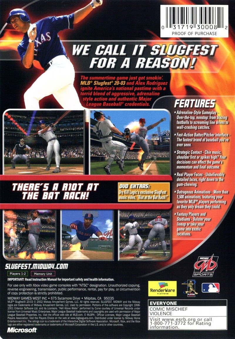 MLB SlugFest 20-03 cover