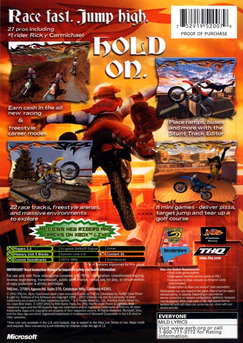 Jogo MX SuperFly ps2 ( Motocross ) Play 2