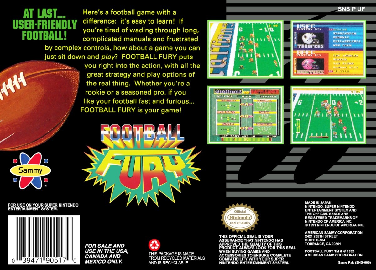 Football Fury cover