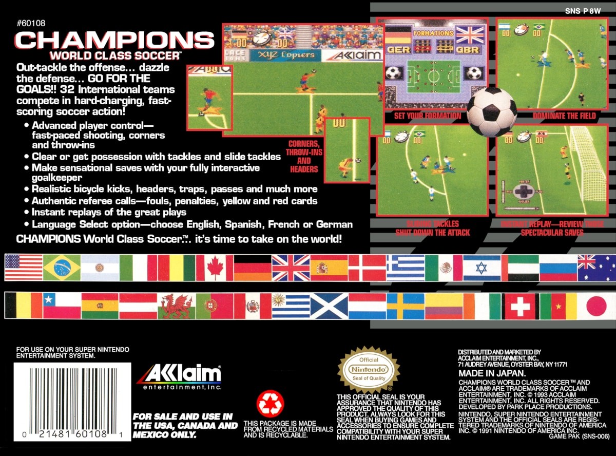 Champions World Class Soccer cover