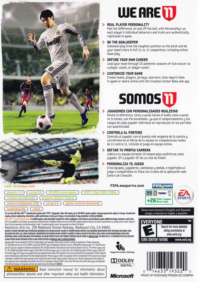 Capa do jogo FIFA 11