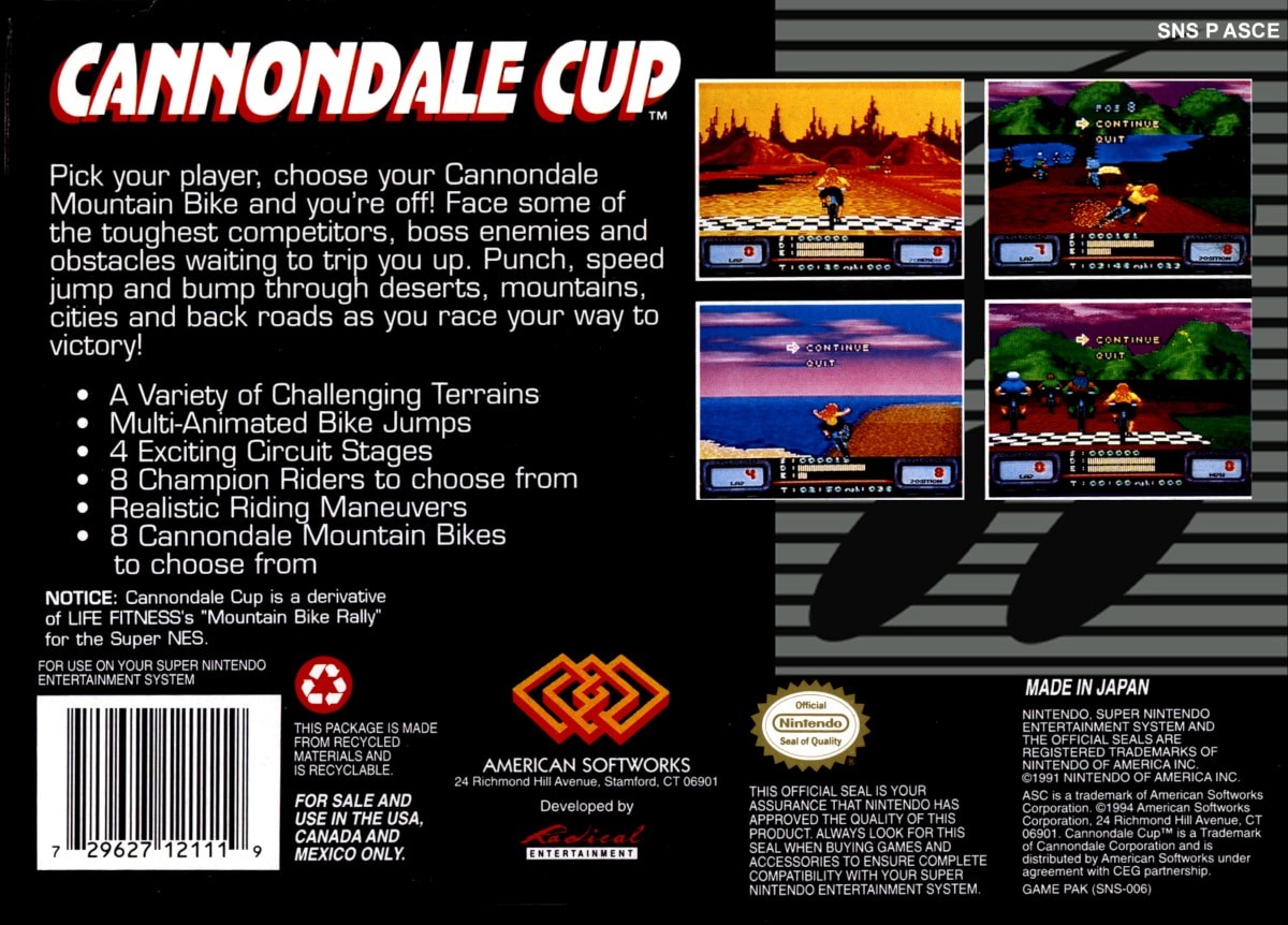 Cannondale Cup cover