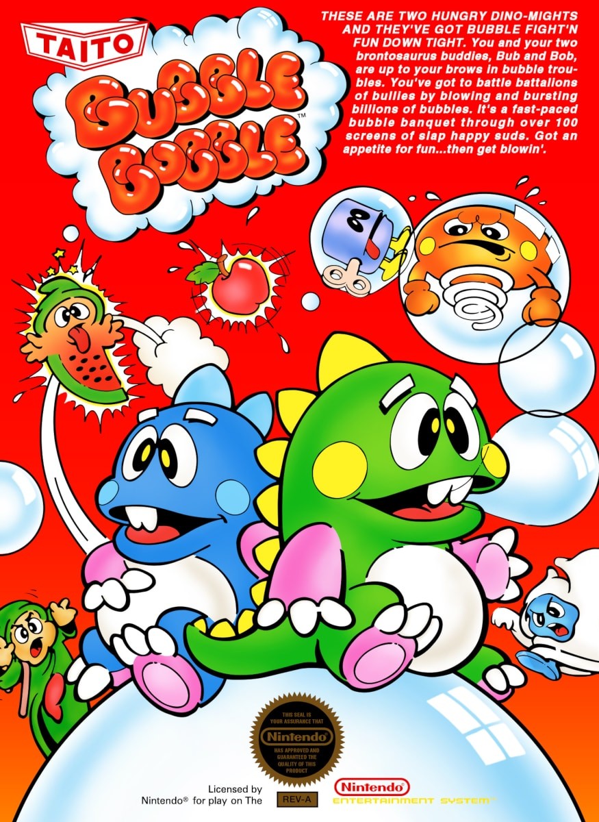 Bubble Bobble  バブルボブル para NES (1987)