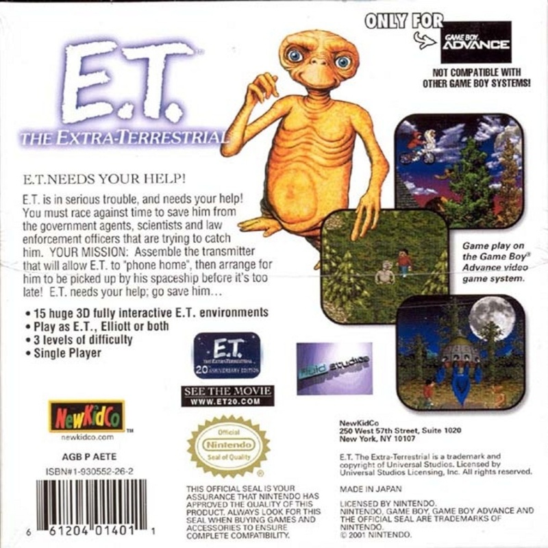 Capa do jogo E.T. The Extra-Terrestrial