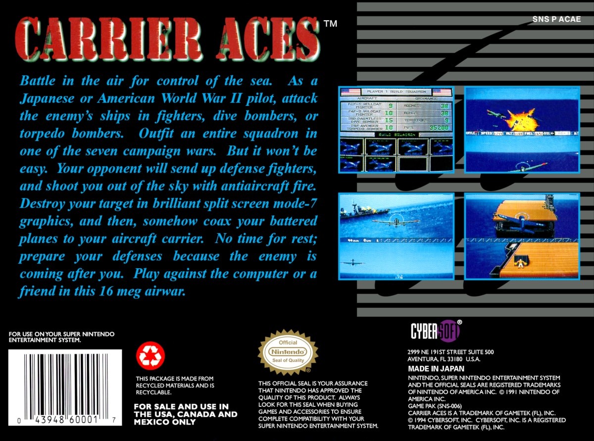 Carrier Aces cover