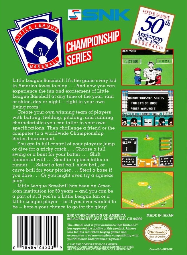 Little League Baseball Championship Series cover