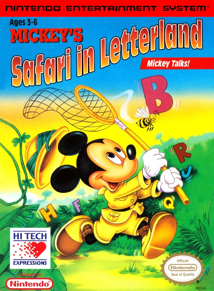 Mickeys Safari In Letterland cover