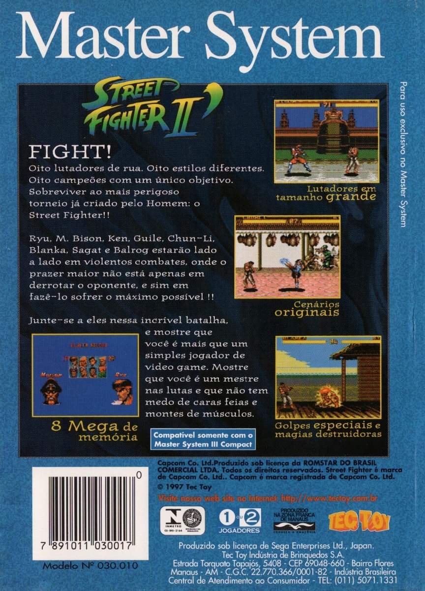 Street Fighter II cover