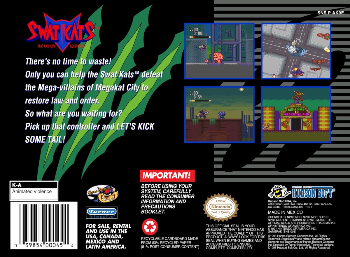 SWAT Kats: The Radical Squadron cover