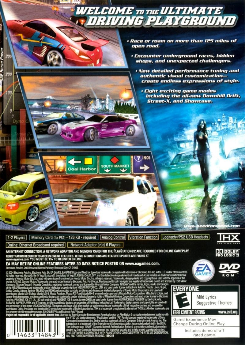 Capa do jogo Need for Speed: Underground 2