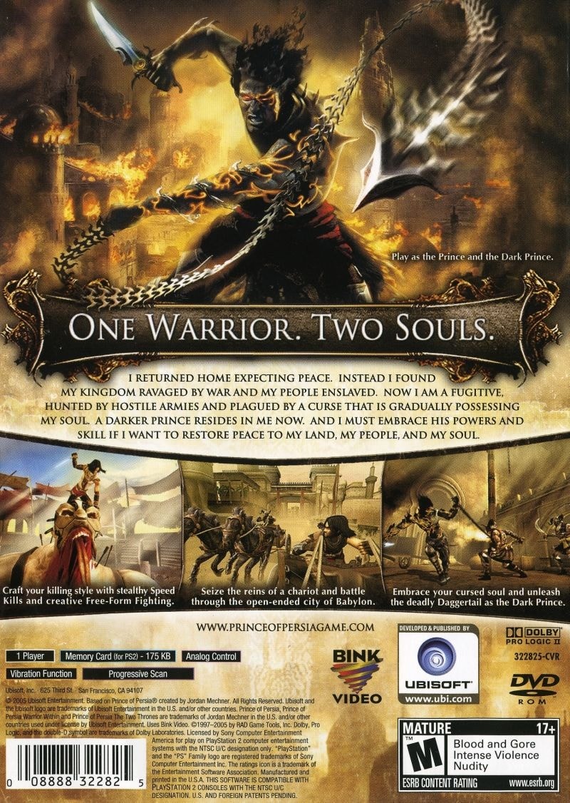Jogo Prince of Persia: The Two Thrones - PS2 (EUROPEU) - MeuGameUsado