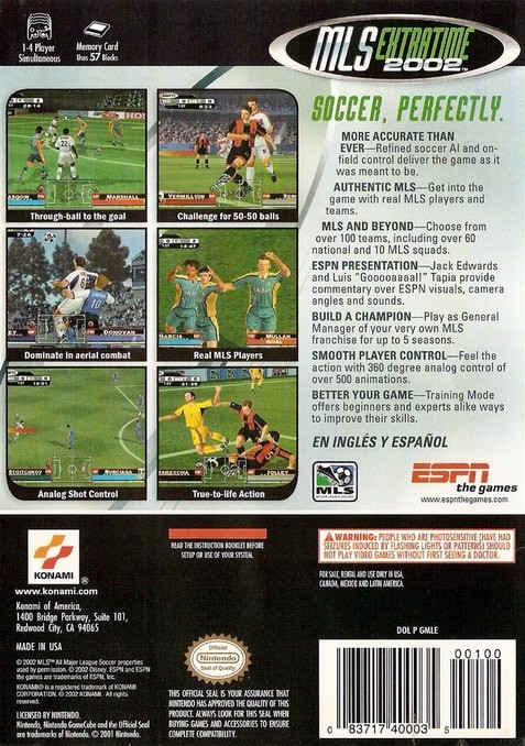 ESPN MLS ExtraTime 2002 cover