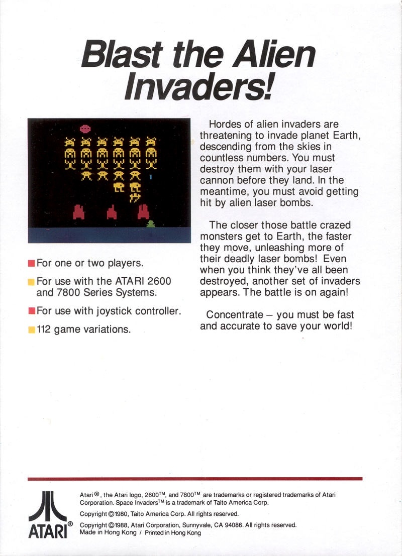 Space Invaders cover