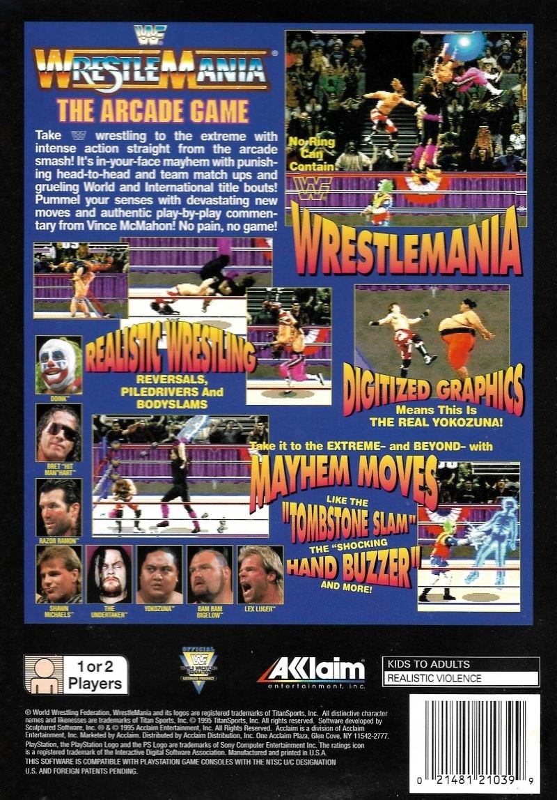 WWF WrestleMania: The Arcade Game cover
