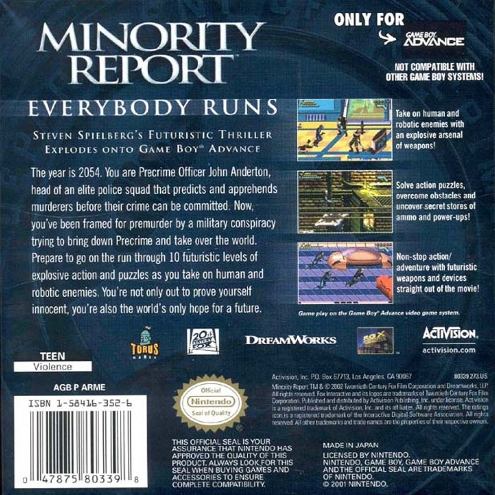 Minority Report: Everybody Runs cover
