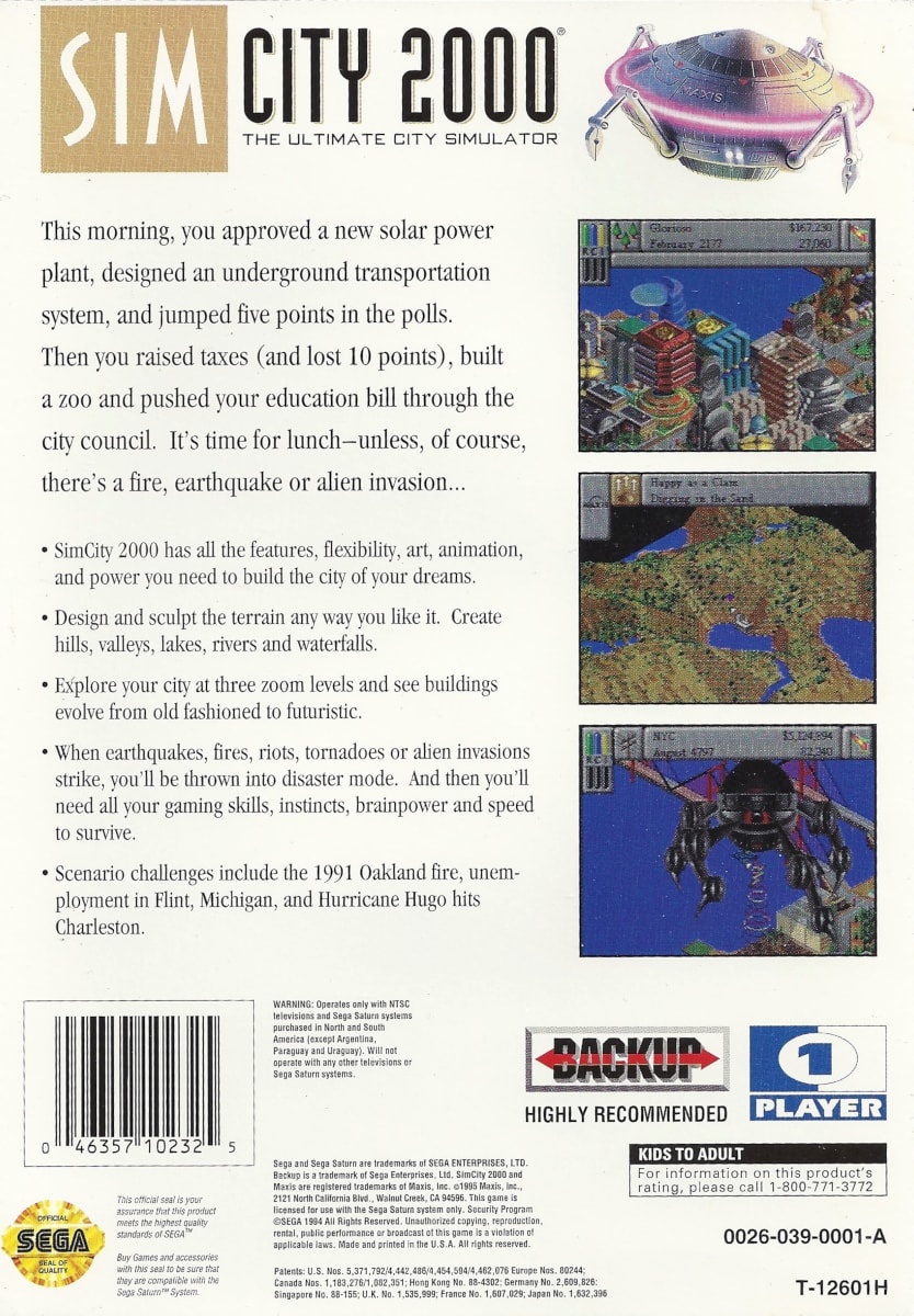 SimCity 2000 cover