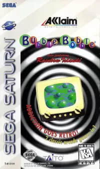 Cover of Bubble Bobble also featuring Rainbow Islands