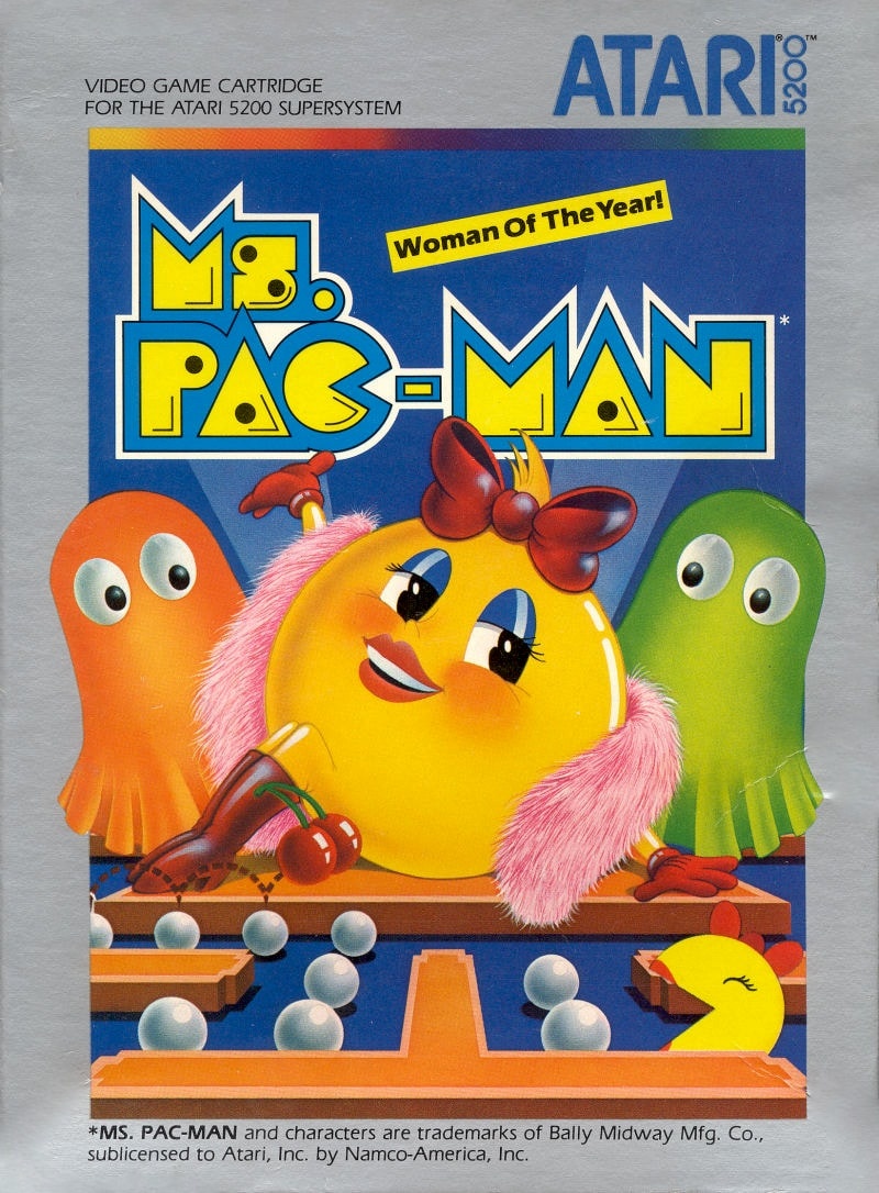 Capa do jogo Ms. Pac-Man