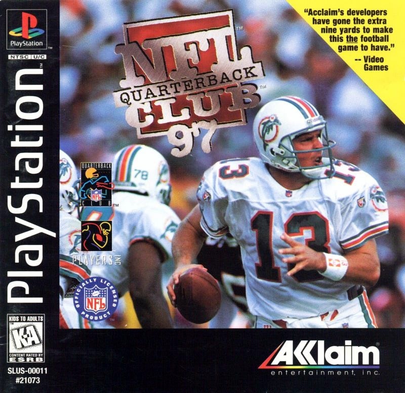 Capa do jogo NFL Quarterback Club 97