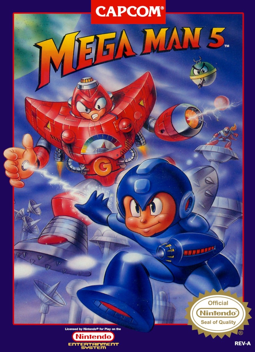 Capa do jogo Mega Man 5