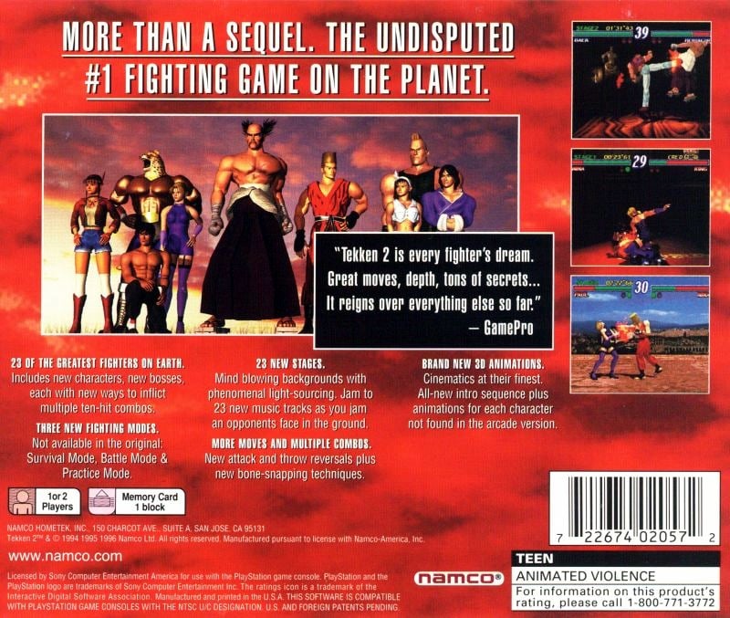 Tekken 2 cover