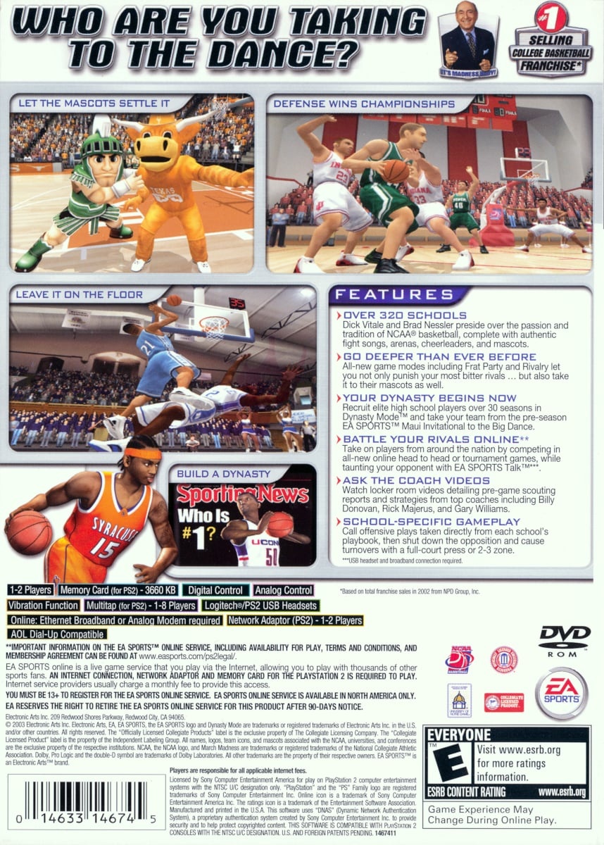 NCAA March Madness 2004 cover