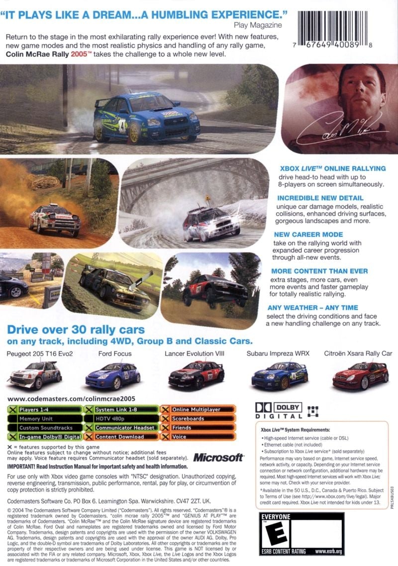 Colin McRae Rally 2005 cover