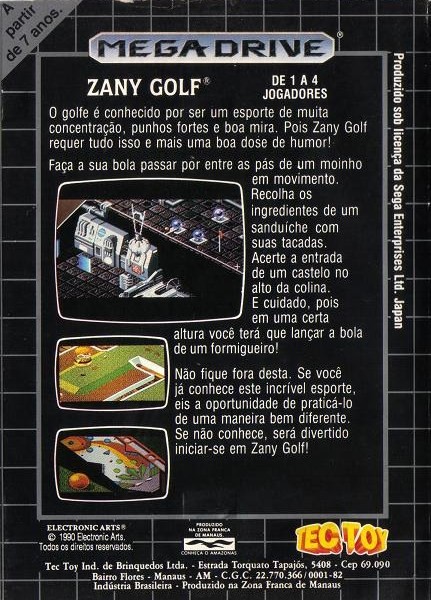 Will Harvey presents Zany Golf for 16-Bit cover