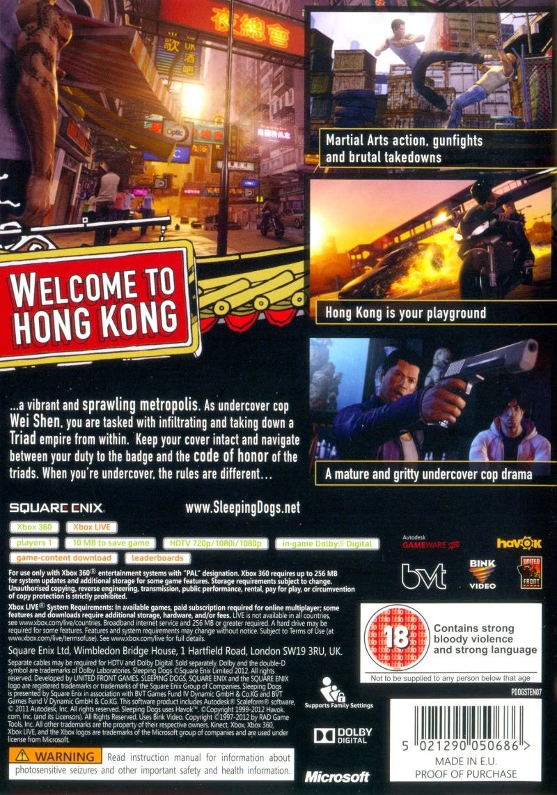 Novo trailer de Sleeping Dogs traz clima de Os Infiltrados para o antigo  True Crime: Hong Kong - NerdBunker