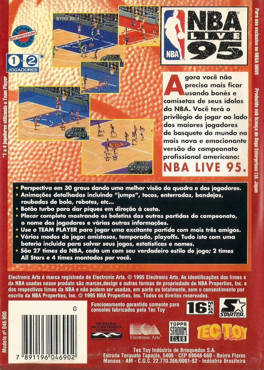 NBA Live 95 cover