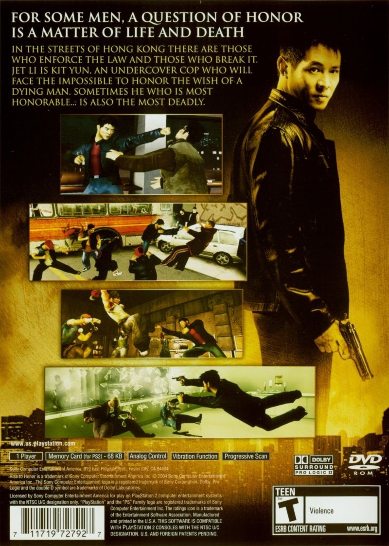 Jet Li: Rise to Honor cover