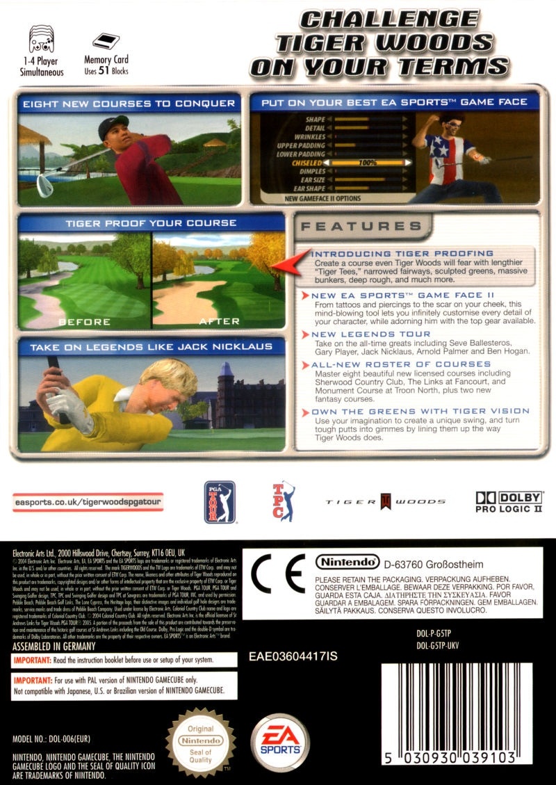 Tiger Woods PGA Tour 2005 cover