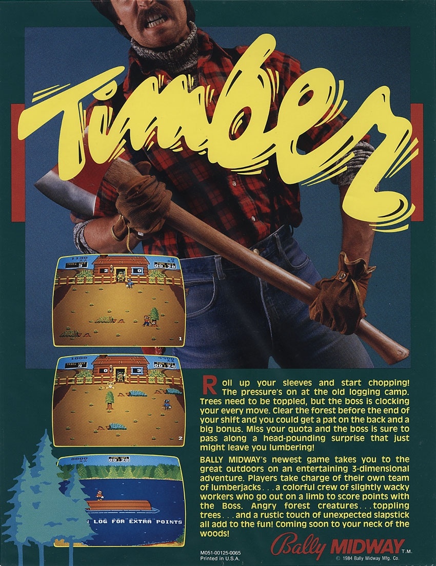 Timber Arcade Round 1 Timber para Arcade (1984)