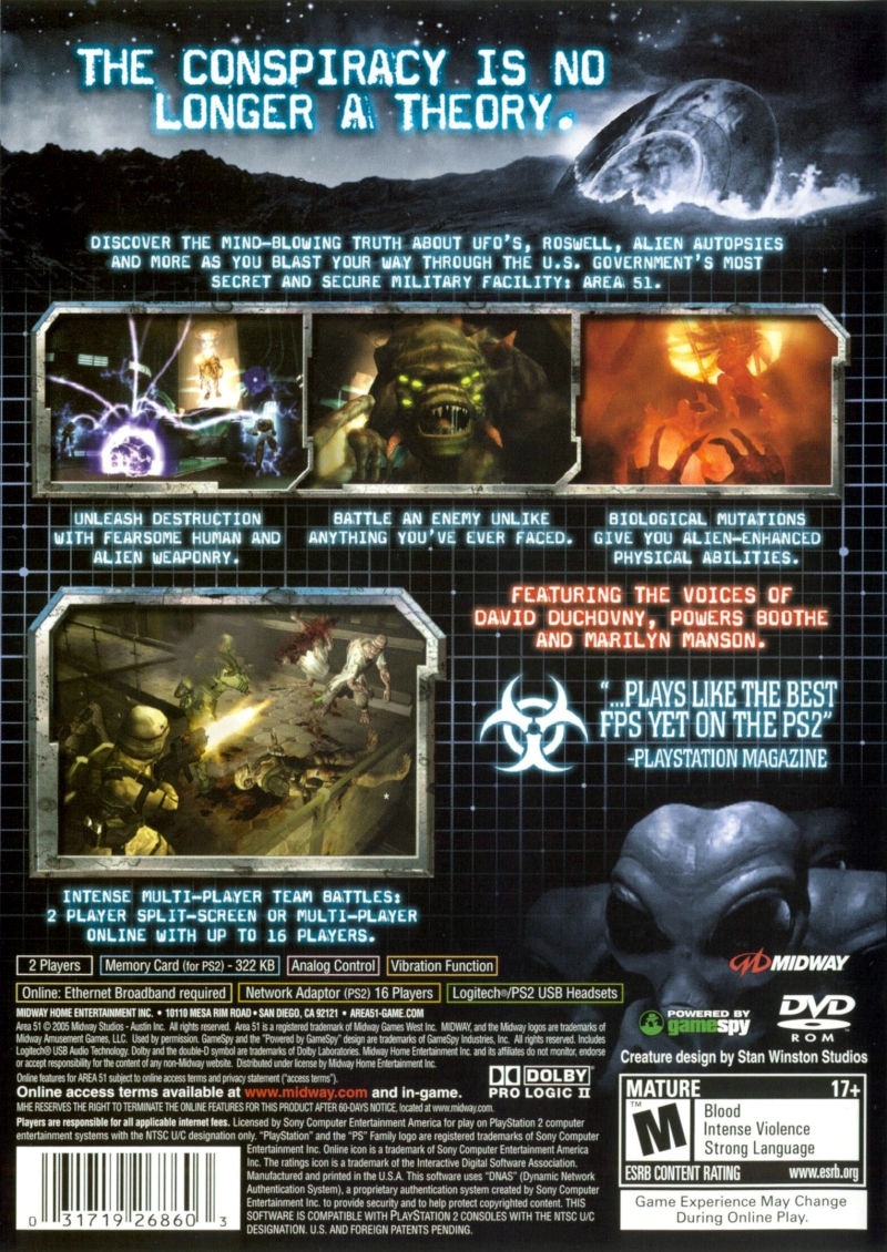 Jogo Area 51 (2005) para PlayStation 2 - Dicas, análise e imagens