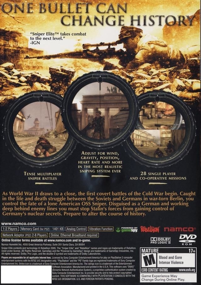 Sniper Elite cover