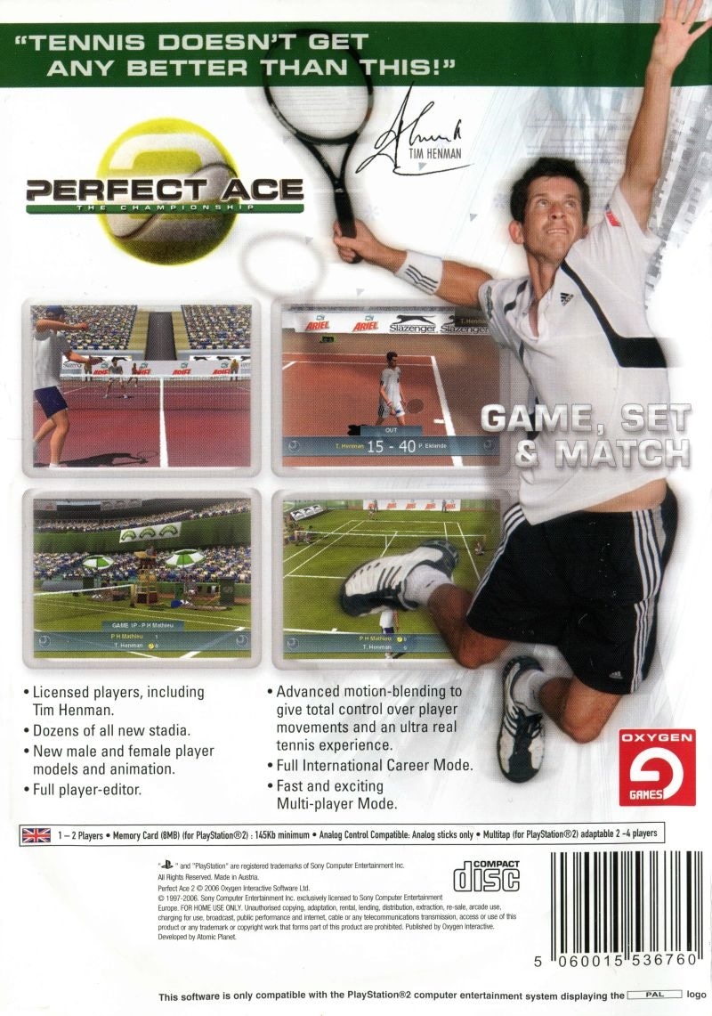Perfect Ace 2: The Championships cover