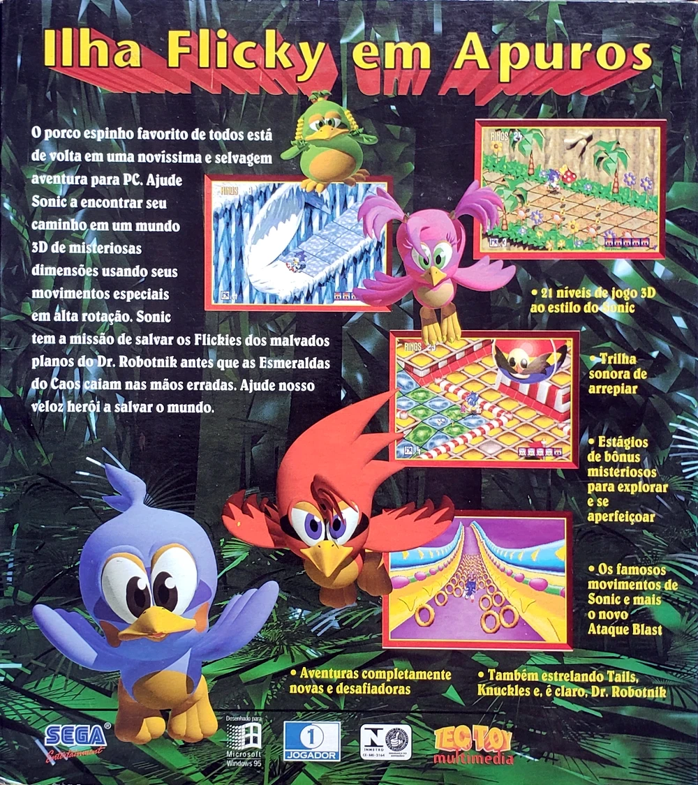 Capa do jogo Sonic 3D Blast