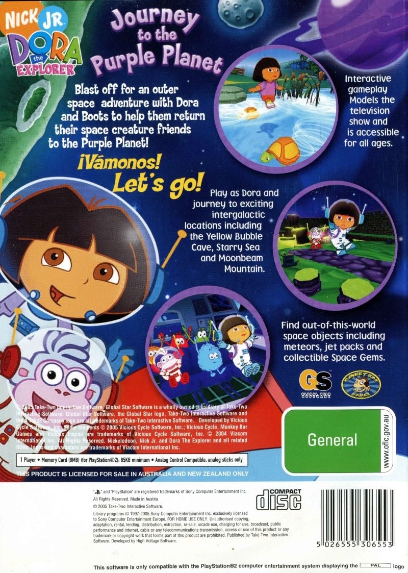 Dora the Explorer: Journey to the Purple Planet cover