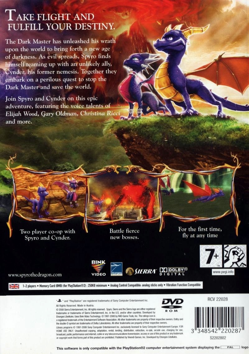Capa do jogo The Legend of Spyro: Dawn of the Dragon