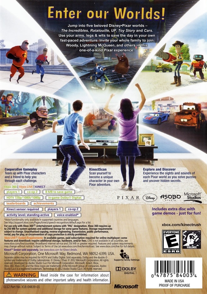 Kinect Rush: A Disney Pixar Adventure for Xbox 360 (2012)