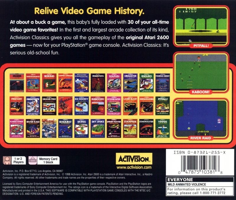 A Collection of Activision Classic Games for the Atari 2600 cover