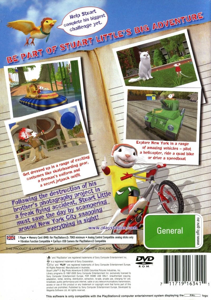 STUART LITTLE 3 BIG PHOTO ADVENTURE - O JOGO DE PS2 (PT-BR) 