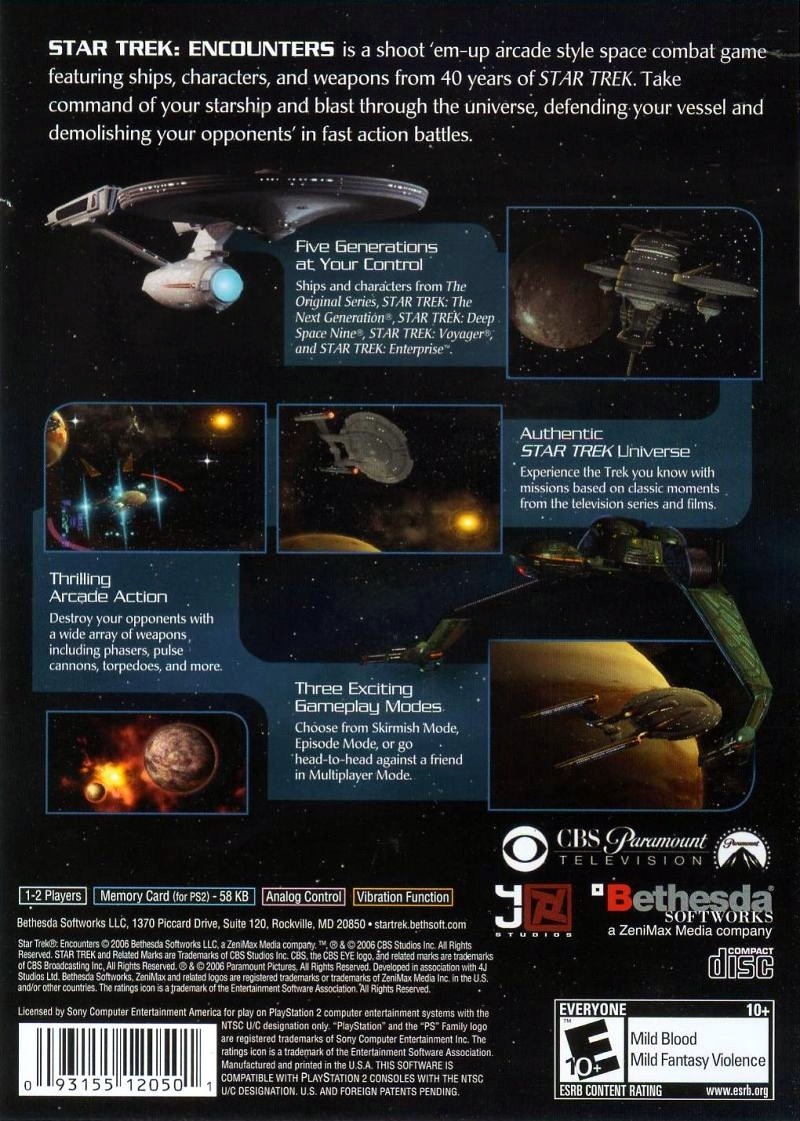 Capa do jogo Star Trek: Encounters