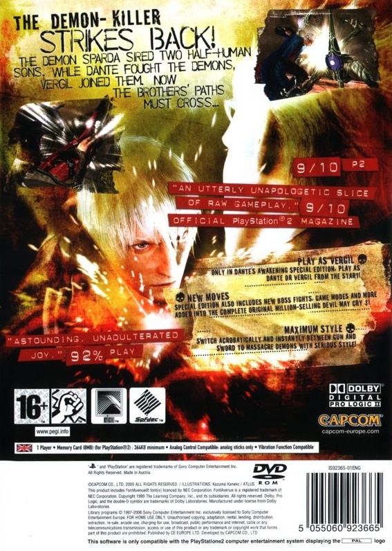  Devil May Cry 3: Dante's Awakening Special Edition