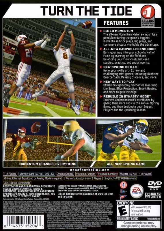 NCAA Football 07 cover