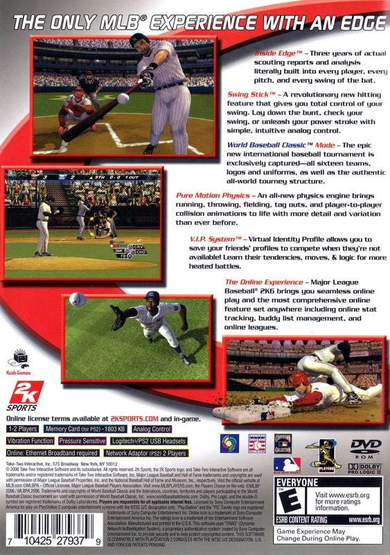 Major League Baseball 2K6 cover