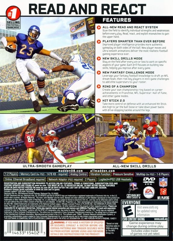 Madden NFL 08 cover