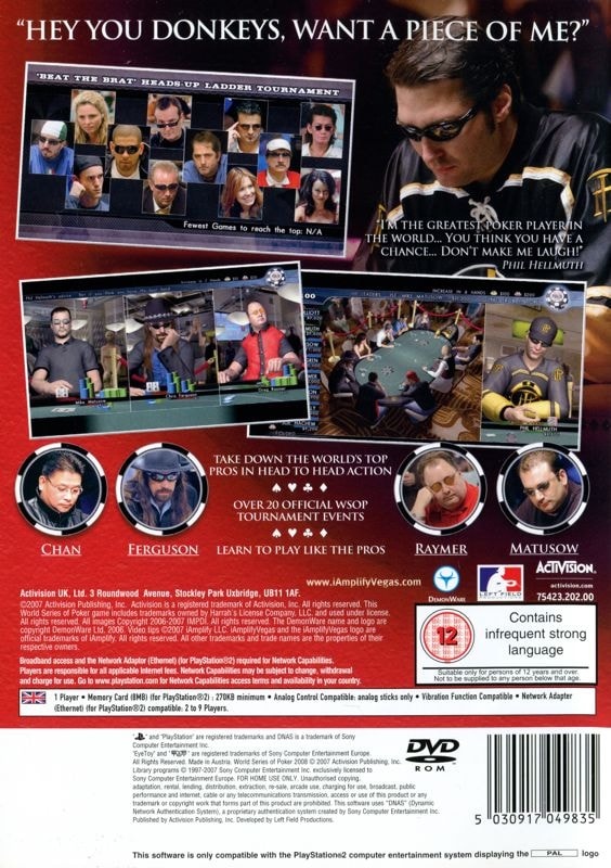 World Series of Poker 2008 cover